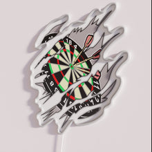 Charger l'image dans la galerie, Bright Neon Sign with Dartboard Accents and Colorful RGB Lighting