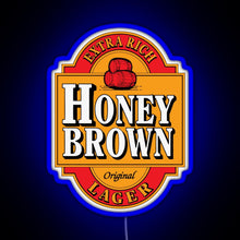 Charger l'image dans la galerie, Dave s Honey Brown Lager RGB neon sign blue