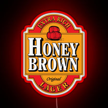 Charger l'image dans la galerie, Dave s Honey Brown Lager RGB neon sign red