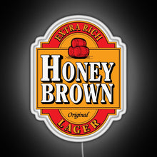 Charger l'image dans la galerie, Dave s Honey Brown Lager RGB neon sign white