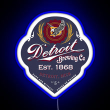 Charger l'image dans la galerie, Detroit Brewing Company RGB neon sign blue