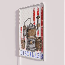 Charger l'image dans la galerie, Vintage Distilled Spirit Whiskey Gift Neon Sign with RGB Lighting Effects