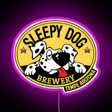 Charger l'image dans la galerie, Dog Brewery Logo RGB neon sign  pink