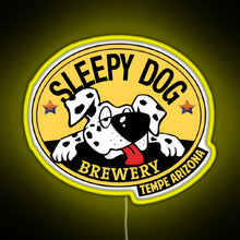 Charger l'image dans la galerie, Dog Brewery Logo RGB neon sign yellow