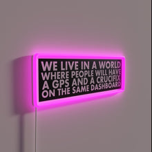 Charger l'image dans la galerie, Neon Wall Sign Featuring Comedic Genius Doug Stanhope's Humorous Inspirational Quote