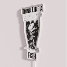 Charger l'image dans la galerie, Colorful 'Drink Like A Fish' Neon Bar Sign Wall Decoration