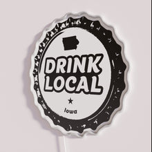 Charger l'image dans la galerie, Vibrant Iowa Craft Beer Neon Sign Celebrating Local Brews Tradition