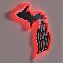 Charger l'image dans la galerie, Neon Sign Displays State Pride and Love for Michigan Craft Beers