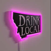 Charger l'image dans la galerie, Vintage local Montana craft beer state outline RGB neon sign.