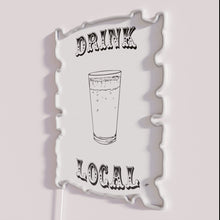 Charger l'image dans la galerie, Vibrant RGB LED neon sign promoting local drink culture and community.