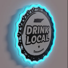 Charger l'image dans la galerie, RGB Neon Sign Featuring Tennessee Craft Beer Bottle Cap Design