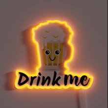Charger l'image dans la galerie, Neon bar decor sign featuring colorful RGB beverage theme