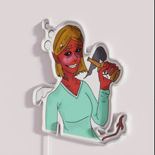 Charger l'image dans la galerie, Dramatic Drunken Demon Neon Sign with Vibrant RGB LED Lighting