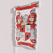 Charger l'image dans la galerie, Bright LED Artwork of Drunken State Coat of Arms Sign