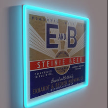 Charger l'image dans la galerie, Vintage E and B Steinie Beer logo RGB neon sign