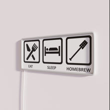 Charger l'image dans la galerie, Neon homebrew bar sign with vibrant RGB LED lighting colors.