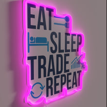 Charger l'image dans la galerie, Motivational Trading Sign with Bright RGB Neon Lighting and Colorful Design