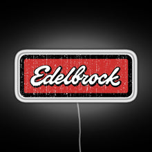 Charger l'image dans la galerie, Edelbrock Engines Hot Rod RGB neon sign white