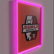 Charger l'image dans la galerie, Vibrant neon 'Elastica' graphic light box display art wall decoration