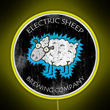 Charger l'image dans la galerie, Electric Sheep Brewing Company RGB neon sign yellow