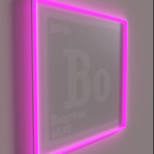 Charger l'image dans la galerie, Vintage Whiskey Bar Decor with Color-Changing RGB Neon Lights Element.
