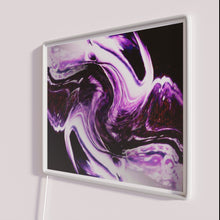Charger l'image dans la galerie, Elegant Ephemeral Neon Sign with Vibrant RGB Color Gradient Effects