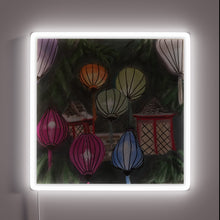 Charger l'image dans la galerie, Dreamy ambiance with vibrant glow of colorful evening lights installed.