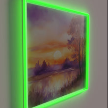 Charger l'image dans la galerie, Softly glowing evening ambiance with calming serenity neon art display