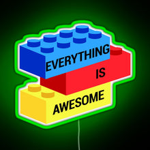 Charger l'image dans la galerie, Everything is Awesome RGB neon sign green
