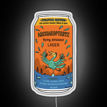 Charger l'image dans la galerie, Evolution Brewing Archaeopteryx Flying Dinosaur Lager RGB neon sign white