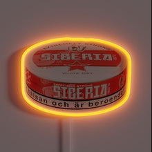 Charger l'image dans la galerie, High-Intensity RGB Neon Sign with Strong Siberia Snus Brand Logo