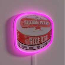 Charger l'image dans la galerie, Glowing Siberia Snus Sign with Durable and Vibrant RGB Lighting