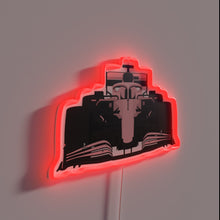 Charger l'image dans la galerie, Vibrant pink F1 inspired racing stripes neon LED light display