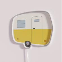 Charger l'image dans la galerie, Glowing Fibreglass Trailer Sign with Vibrant RGB Neon Lighting Effects