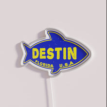 Charger l'image dans la galerie, Colorful Neon Sign Featuring Deep Sea Fishing in Destin Florida