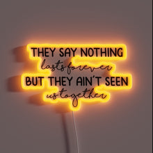 Charger l'image dans la galerie, Vibrant Forever After All Neon Sign with Colorful RGB Lighting
