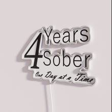 Charger l'image dans la galerie, Customizable Neon Wall Sign for Sobriety Milestone Celebrations and Anniversaries