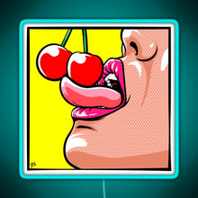 Charger l'image dans la galerie, Fruits III RGB neon sign lightblue