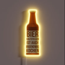 Charger l'image dans la galerie, Neon Beer Pong Sign with Comedic Cold Spot Sayings
