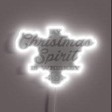 Charger l'image dans la galerie, Retro-Style RGB Neon Sign Reading 'Merry Drunkmas' in Bold Letters