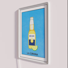 Charger l'image dans la galerie, Vintage Latin American-inspired humorous colorful La Corona neon bar decor