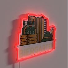 Charger l'image dans la galerie, German Biergarten themed LED sign with multicolor RGB illumination