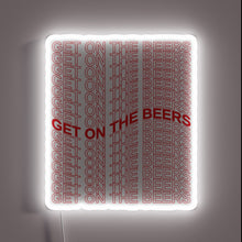 Charger l'image dans la galerie, Brightly glowing RGB beer sign for home bar decor enthusiasts.