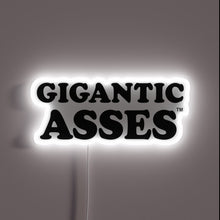 Charger l'image dans la galerie, Glowing Giant Donkey's Rear End in Vibrant Colorful Neon Light