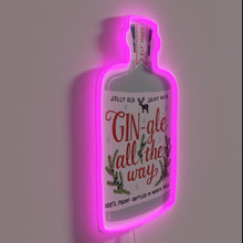 Charger l'image dans la galerie, Gin Lovers Unite with Vibrant RGB Neon Sign Illumination Everywhere