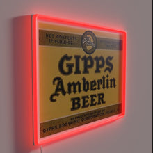Charger l'image dans la galerie, Vibrant neon decoration featuring beer bottle and GIPPS Amberlin branding