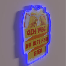 Charger l'image dans la galerie, Go Away You're Not Beer RGB Neon Sign - Humorous Barware Gift