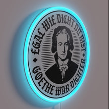 Charger l'image dans la galerie, German literary icon's legacy shines bright in radiant RGB neon letters