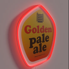 Charger l'image dans la galerie, Neon bar decoration with vibrant golden ale signage illuminated glow.