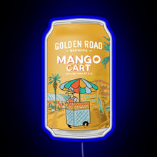Charger l'image dans la galerie, Golden Road Mango Cart RGB neon sign blue